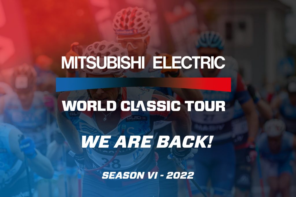 Mitsubishi Electric World classic tour. Logo. Grafikk.