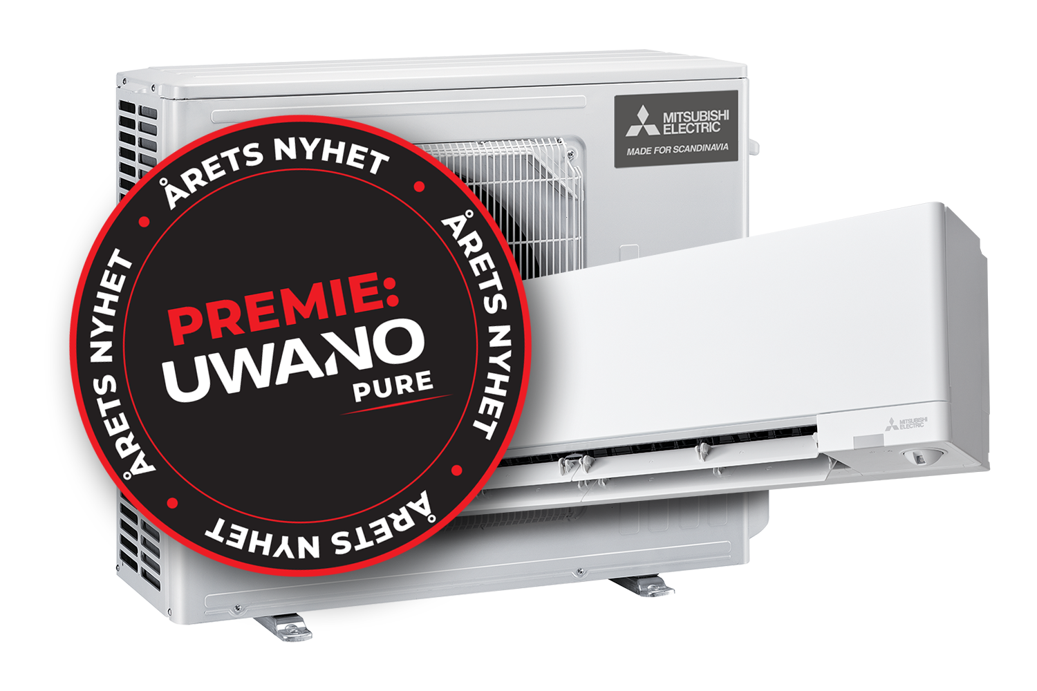 Uwano Pure, med premieemblem. Fotocollage.
