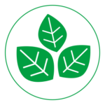 Logo for lavt klimaavtrykk. Grafikk.
